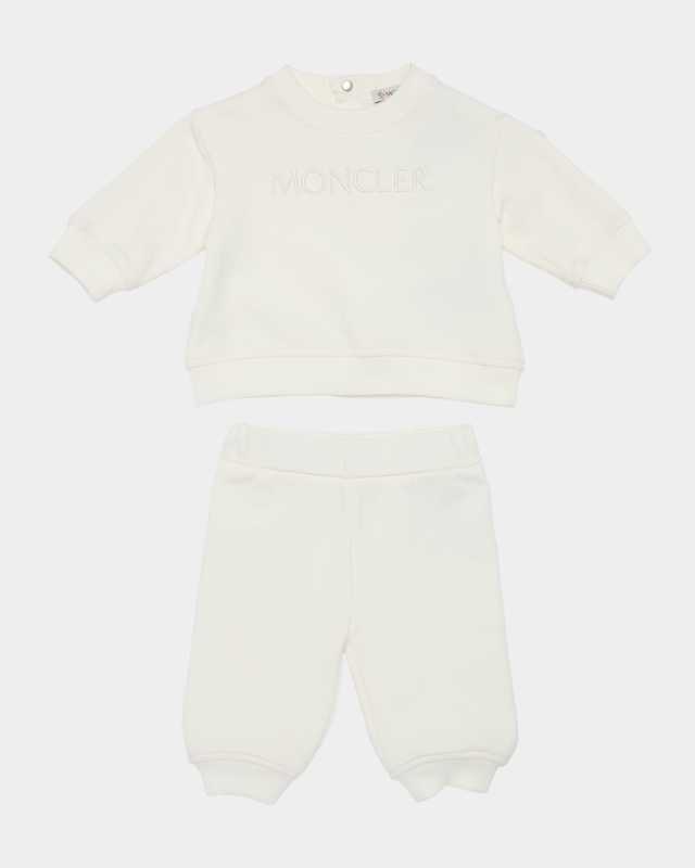 Boy's Embroidered Sweatshirt & Pants Set, Size 3M-3